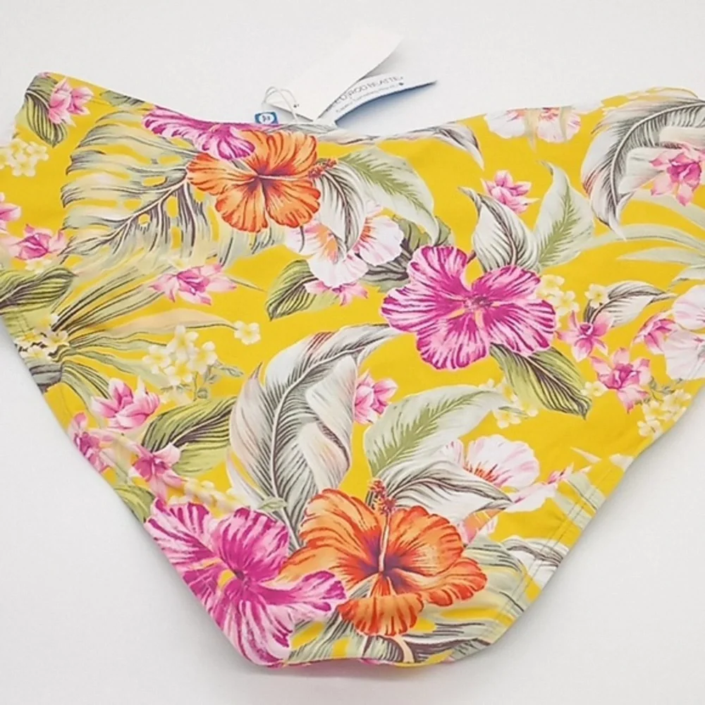 BLEU Rod Beattie Paradiso High Waist Draped Side-Tie Bikini‎ Bottom Canary 14